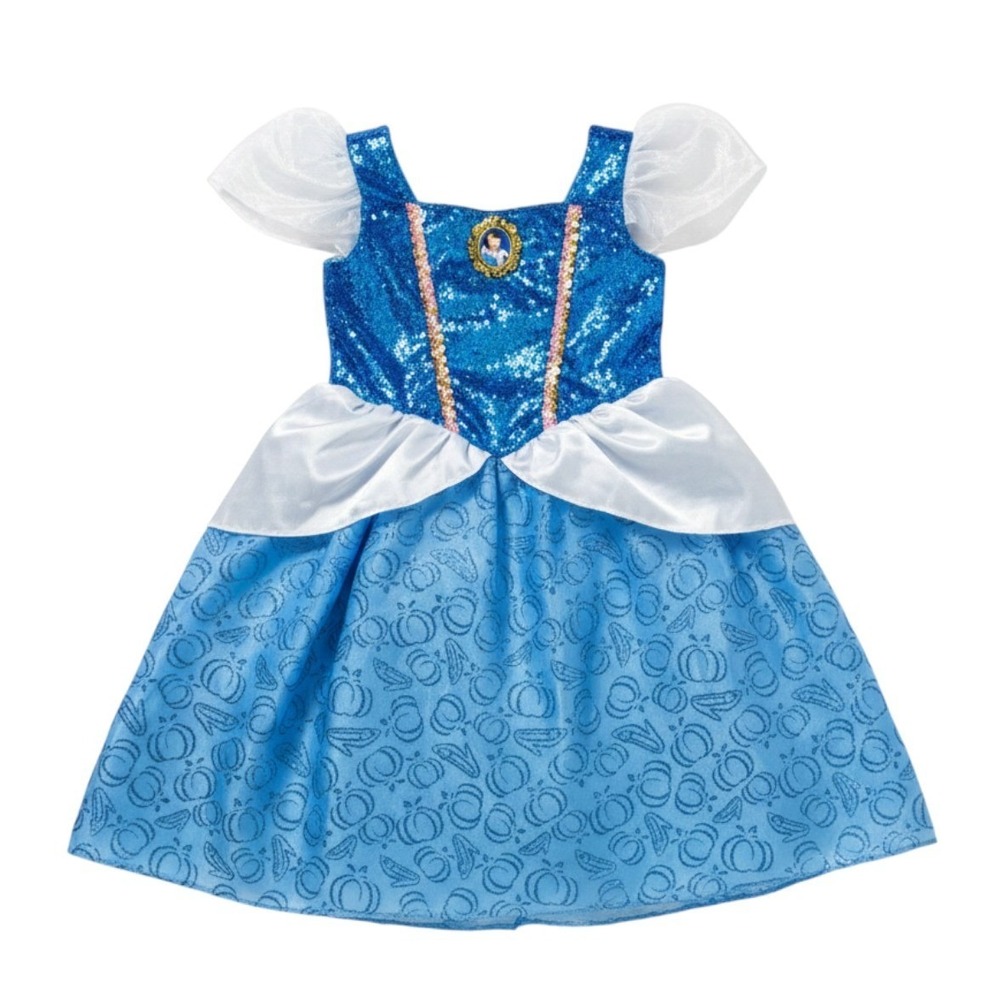 Disney Cinderella Princess Costume Blue Girls 4-6X JAKKS Pacific Dress